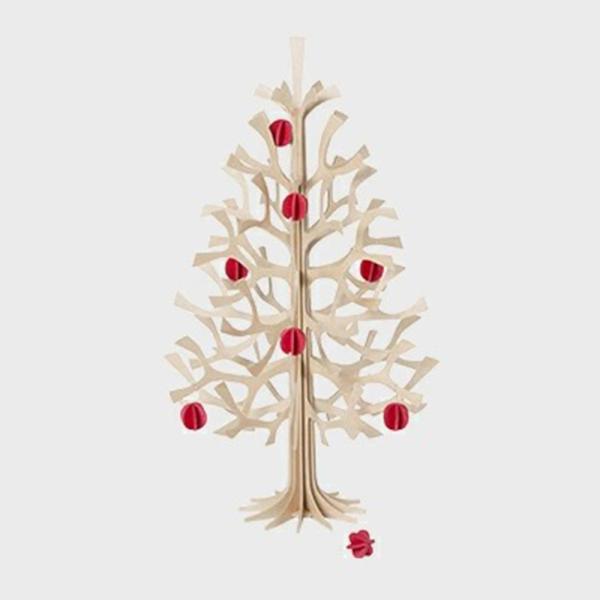 lovi ロヴィ アンネ・パソ クリスマスツリーS ナチュラルウッド ミニボール レッド セット お...