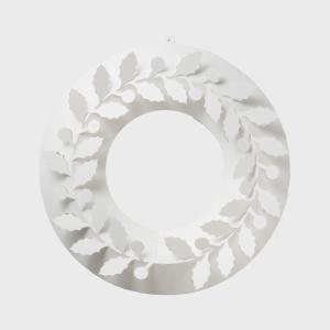 クリスマス リース Mサイズ ヒイラギ ペーパーリース 玄関 ヒイラギ リース おしゃれ デザイン シンプル