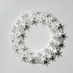 クリスマス リース Mサイズ モミの木 ペーパ...の詳細画像4