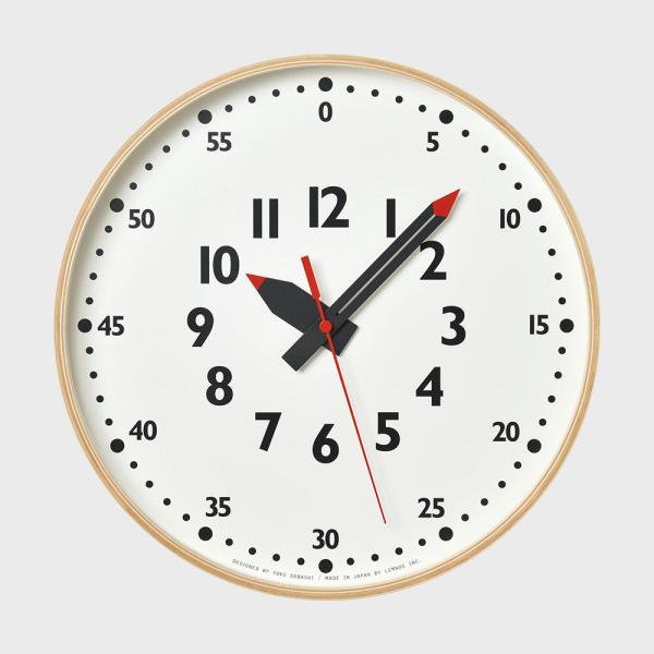 レムノス 知育時計 壁掛け時計 ふんぷんクロック L YD14-08 知育 かわいい 時計 モンテッ...