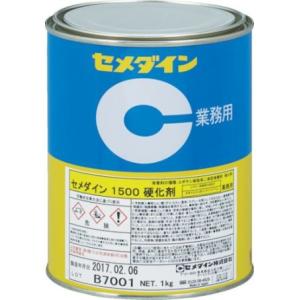 CEMEDINE セメダイン 1500 硬化剤 1kg 缶 AP-029 | 硬化剤 ポリアミド 淡褐色透明 金属 熱硬化性プラスチック ガラス 強力 電機 電子部品 接着 シール 複合部材｜desir-de-vivre