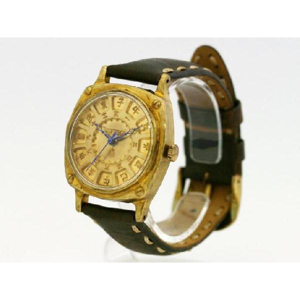 Ks FLY BACK CUTION 漢字 手作り腕時計