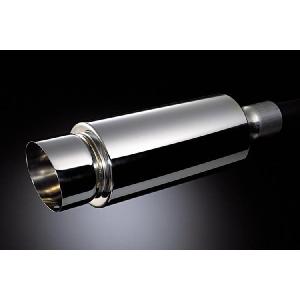 スラッシュカットサイレンサー マフラー チタンブルー50.8mm/ 50.8パイ