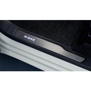 HONDAホンダNONE N-ONE エヌワン純正 サイドステップガーニッシュ ブラック内装用 20...