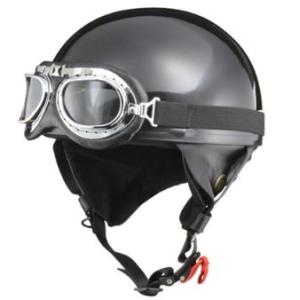 LEAD リード工業 CROSS CR-750 ビンテージハーフヘルメット ブラックメタリック | ...