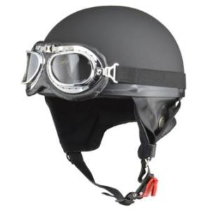 LEAD リード工業 CROSS CR-750 ビンテージハーフヘルメット マットブラック | ハー...