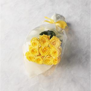 バラの花束 10本から15本までのお申し込み イエロー 19YE10-15 | 25-0227-089 インテリア 雑貨 小物 飾り 花 華やか フラワーギフト 薔薇 バラ イエロー 黄色