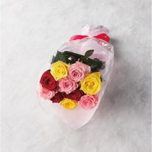 バラの花束 10本から15本までのお申し込み ミックス 19MX10-15 | 25-0227-100 インテリア 雑貨 小物 飾り 花 華やか フラワーギフト 薔薇 バラ ミックス 黄色