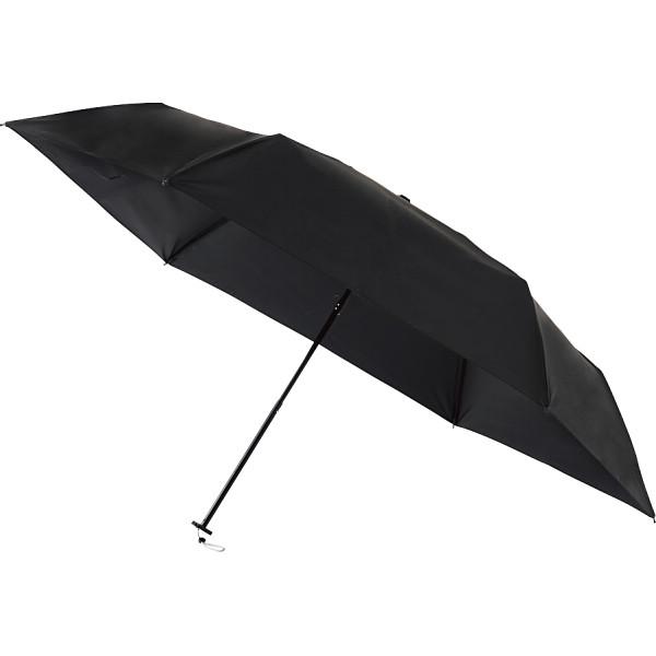 ウラワザ晴雨兼用折りたたみ日傘 無地ブラック  30244-05-15-55  | 25-0340-...