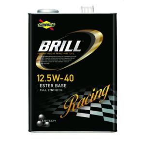 SUNOCO スノコ エンジンオイル BRILL ブリル 12.5W-40 4L缶 | 12.5W40 4L 4リットル オイル 交換 人気 オイル缶 油 エンジン油 車検 車 オイル交換 ポイント消化