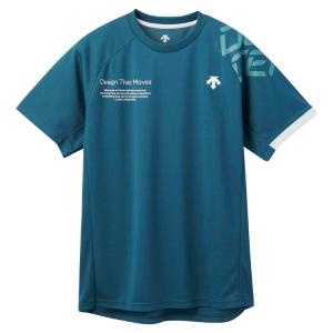 DESCENTE デサント 半袖バレーシャツ グリーン M DV5SHT03U GR00   スポーツ スポーツウェア バレーボール バレー 半袖Tシャツ ピステ 半袖 バレーピステ