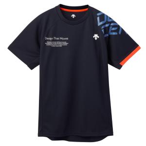 DESCENTE デサント 半袖バレーシャツ ネイビー O DV5SHT03U NV00   スポーツ スポーツウェア バレーボール バレー 半袖Tシャツ ピステ 半袖 バレーピステ