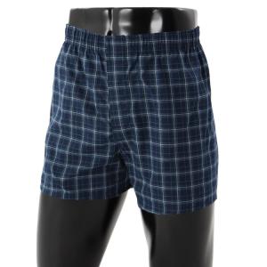 Hanes チャンピオン 2P WOVEN TRUNKS アソート M HM8ET701 998 | メンズ トランクス パンツ 男性用 下着 ２枚組 インナー 抗菌防臭 ゆったり 肌触り チェック柄の商品画像