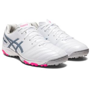 asics アシックス DS LIGHT GS TF WHITE/MAKO BLUE 22.5 1104A047 101 | スポーツ 靴 シューズ 22.5 キッズ 子ども サッカー メッシュ 白 ホワイト 青 ブルーの商品画像