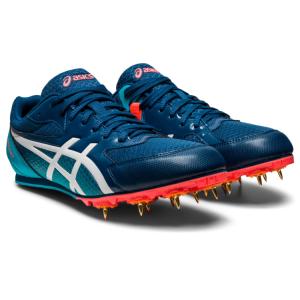 asics アシックス EFFORT 13 MAKO BLUE/WHITE 24 1093A167 401 | スポーツ 靴 シューズ 24 レディース メンズ 陸上 スパイク 青 ブルー 白 ホワイトの商品画像