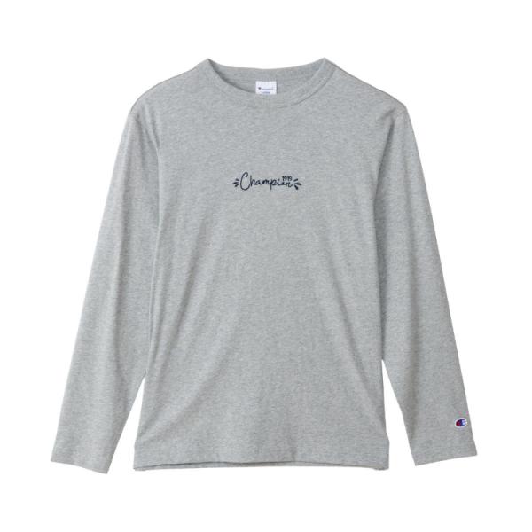 Champion チャンピオン LONG SLEEVE オックスフォードグレー M C3-C417 ...