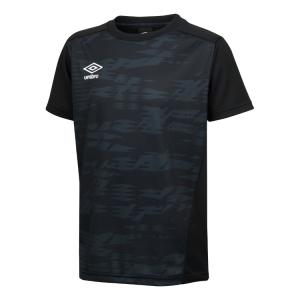 umbro アンブロ ゲームシャツ グラフィック ブラック XO UAS6310 BLK | スポーツ 服 衣類 ウエア トップス シャツ 半袖 吸汗速乾機能 ストレッチ