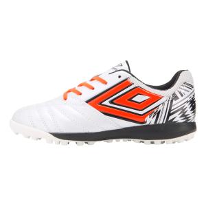 umbro アンブロ アクセレイタ- TR JR WIDE Sホワイト/ブラック/オレンジ 18 UU4WJB01WO WO | スポーツ サッカー 靴 シューズ ジュニア キッズ 18cm｜DE(desir de vivre)