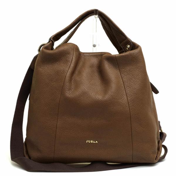 FURLA フルラ トートバッグ ELISABETH HOBO エリザベス ホーボー 牛革 シボ革 ...