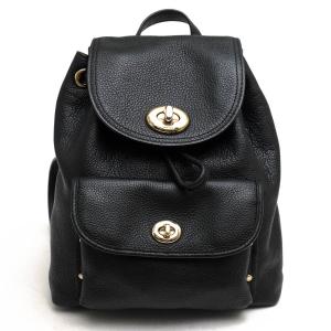 COACH コーチ 37581 ミニ ターンロック ヘブルレザー リュック