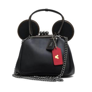 COACH コーチ ハンドバッグ MC-10215 Disney Mickey ディズニー ミッキーマウス 牛革 チェーンショルダーバッグ がま口 2WAY ショルダーバ｜desir-store