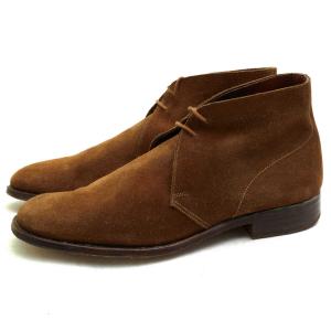 CROCKETT＆JONES クロケット＆ジョーンズ チャッカブーツ SOMERSET 牛革 プレーントゥ レザーソール グッドイヤーウェルト製法｜desir-store