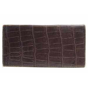 新品 BRU NA BOINNE ブルーナボイン 柿渋クロコロングウォレット 柿渋