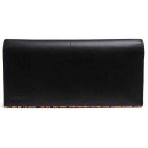 ○ポールスミス Paul Smith 牛革 長財布 BPS405 パネルディテール ストライプ 小銭入れあり 二つ折り メンズ 【中古】 中古 Paul Smith（ポール・スミス） 長財布 BPS405 パネルディテール 牛革