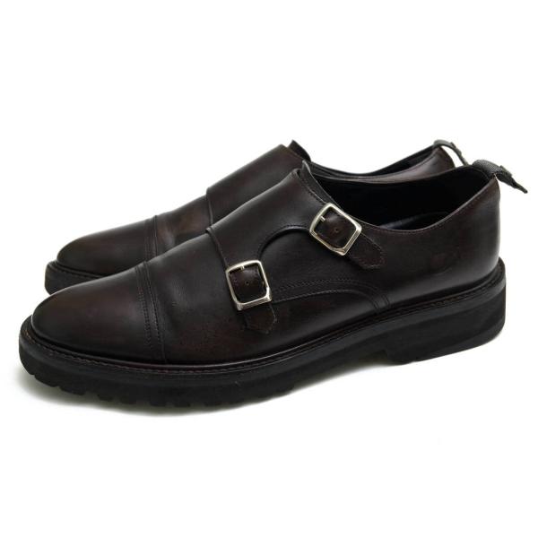 WH ダブルエイチ ビジネスシューズ WH-0300 Double Monk Strap Shoes...
