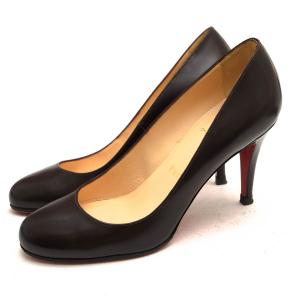 Christian Louboutin クリスチャン ルブタン パンプス RON RON 85 APOLLO カーフ 牛革 ラウンドトゥ ハイヒール