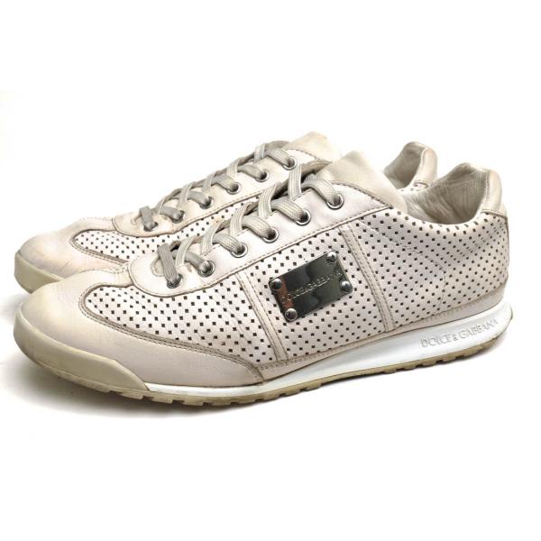 DOLCE＆GABBANA ドルガバ ローカットスニーカー CS0638 SNEAKERS PIUM...