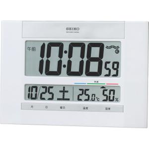 セイコー 掛置兼用デジタル時計 SQ429W | 24-0558-031時計 掛置兼用 デジタル時計 快適度表示 フルオートカレンダー表示 温度 湿度表示 グッズ 多機能 時間｜desirdevivre-zacca