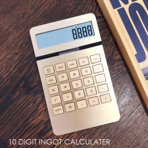 電卓 10ディジット インゴット カリキュレーター ゴールド 金 DETAIL 10digit ingot calculator おしゃれ