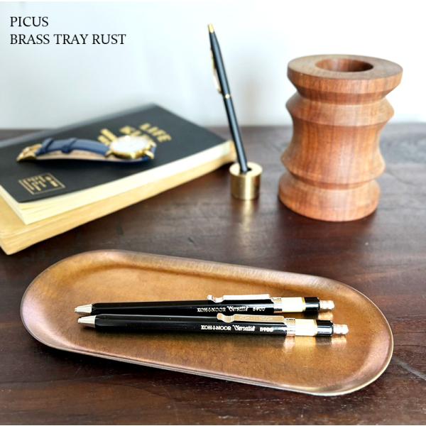 トレイ ブラス ラスト BRASS TRAY RUST picus トレー 真鍮 錆加工 ブロンズ ...