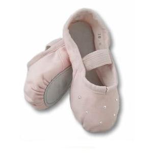 バレエ シューズ キッズ 子供 マガーレ ラインストーン付き