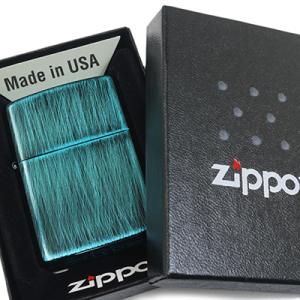 Zippo ジッポー 2UD-BL ブルーカラー USED PAINTING ユーズド加工 カラーペ...