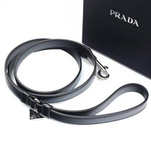 PRADA プラダ 2YG009 ZO6 F0002 NERO SPAZZOLATO ペット用リード...