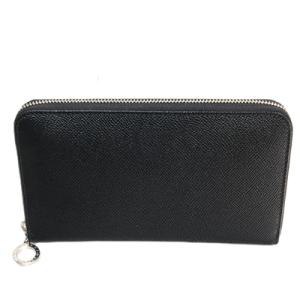 BVLGARI ブルガリ 36933 ブルガリブルガリ ブラック ラウンドファスナー 長財布 ジップ...