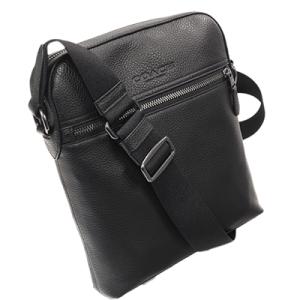 COACH コーチ アウトレット ヒューストン フライトバッグ 4011 QB/BK スムースレザー ブラック ガンメタル色金具 ショルダーバッグ メンズバッグ｜deva-online