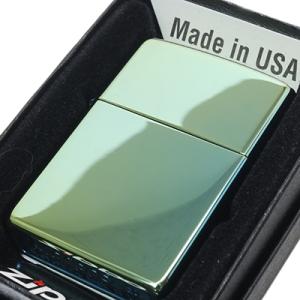 ZIPPO ジッポ ライター USAモデル #49191 ハイポリッシュ ティール メッキ オイルラ...