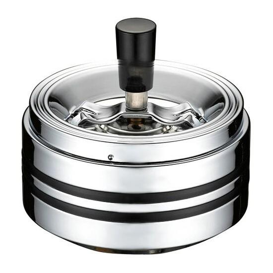 PENGUIN CO.,LTD.  ペンギンライター クロームラインII 回転灰皿 中 卓上灰皿