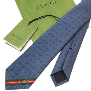 GUCCI（グッチ） 並行輸入 ネクタイ ダブルG ＆ホースビット 624057