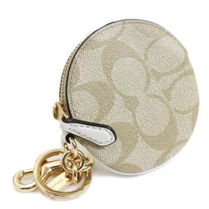 COACH コーチアウトレット 89987 IMDDM ライトカーキ 小銭入れ キーリング バックチ...