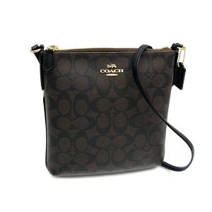 COACH コーチ アウトレット ショルダーバッグ F58309 IMAA8 IM/BROWN/BLACK シグネチャー クロスボディ｜deva-online