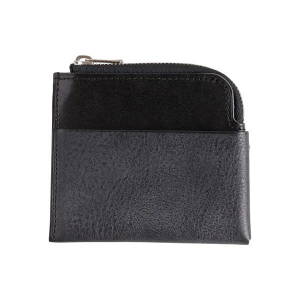 GREDEER 栃木レザー コンパクト財布 GCKC201A-Z ブラック ロロマシュリンク 革財布...