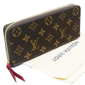 LOUIS VUITTON ルイヴィトン M60742 ポルトフォイユ・クレマンス フューシャ ラウンドファスナー 財布