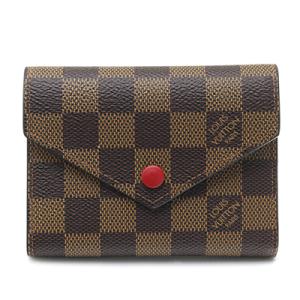 LOUIS VUITTON ルイヴィトン N41659 ポルトフォイユ・ヴィクトリーヌ ダミエ エベ...