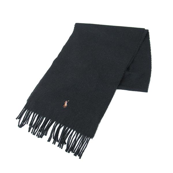 POLO RALPH LAUREN ポロ ラルフローレン マフラー PC0253 001/ブラック系...