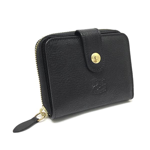 【アウトレット】IL BISONTE イルビゾンテ 折り財布 SMW067 PV0005 BK128...