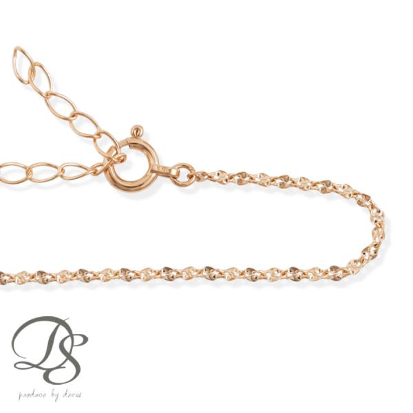 18金 ブレスレット ピンクゴールド k18 18金ブレスレット 18k  ブルームチェーン 1.6...